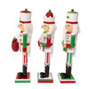 15" Jolly Red & Green Nutcrackers, 3 Assorted