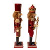 15“ Gold & Burgundy Nutcrackers, 2 Assorted