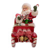 8.5" Fabriché™ Musical Santa In Candy Car