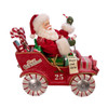 8.5" Fabriché™ Musical Santa In Candy Car
