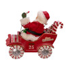8.5" Fabriché™ Musical Santa In Candy Car