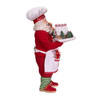 10.5" Fabriché™ Gingerbread Chef Santa