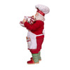 10.5" Fabriché™ Gingerbread Chef Santa