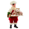 11“ Fabriché™ Chef Santa with Gingerbread Train