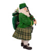 10.5" Fabriché™ Musical Irish Bagpiper Santa