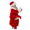 10.5“ Fabriché™ African American Santa In Pajamas and Robe