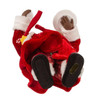 10.5“ Fabriché™ African American Santa In Pajamas and Robe