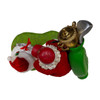 11" Fabriché™ Golfer Santa With Oversized Golf Ball