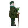 10.5" Fabriché™ Musical Irish Santa With Wreath