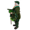 10.5" Fabriché™ Musical Irish Santa With Wreath