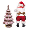 10.5“ Fabriché™ Santa Decorating Gingerbread Tree, 2-Piece Set