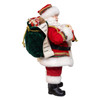 10.5" Fabriché™ Traditional Santa With December 25th Calendar