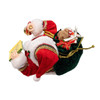10.5" Fabriché™ Traditional Santa With December 25th Calendar
