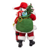 10.5" Fabriché™ Santa With Red Luggage, 2-Piece Set