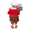 10.5“ Fabriché™ Chef Santa Decorating Gingerbread House