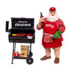 10.75“ Fabriché™ Santa With Barbecue Grill, 2-Piece Set