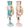 14“ Pink & Blue Soldier Nutcrackers, 2 Assorted