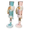 14“ Pink & Blue Soldier Nutcrackers, 2 Assorted
