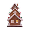 13" Battery Operated LED Gingerbread Cookie 3-Layer House