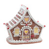 7.87“ Battery Operated LED Gingerbread House With White Icing