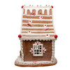 7.87“ Battery Operated LED Gingerbread House With White Icing