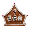 7.87“ Battery Operated LED Gingerbread House With White Icing