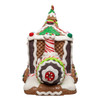 7"Battery Operated LED Gingerbread Train With Tree Table Piece