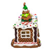 7"Battery Operated LED Gingerbread Train With Tree Table Piece