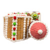 12" Battery Operated LED Gingerbread Barn