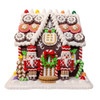 9.5“ Battery Operated LED Gingerbread Cookie House