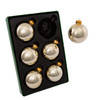 65MM Glass Shiny Gold Ball Ornaments, 6-Piece Box