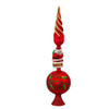 16" Un-Lit Glass Santa Finial Tree Topper