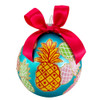 80MM Glass Pineapple Pattern Ball Ornaments, 6-Piece Box