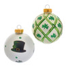 80MM Glass Irish Design Ball Ornaments, 6-Piece Box