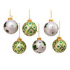 80MM Glass Irish Design Ball Ornaments, 6-Piece Box