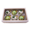 80MM Glass Irish Design Ball Ornaments, 6-Piece Box