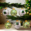 80MM Glass Irish Design Ball Ornaments, 6-Piece Box