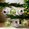80MM Glass Irish Design Ball Ornaments, 6-Piece Box
