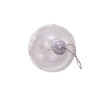 80MM Glass Clear Ball With White Tree Design Ornaments, 6-Piece Box