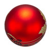 80MM Glass Red With Music Notes Ball Ornaments, 6-Piece Box