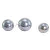 60MM-80MM Glass Shiny Silver Ball Ornaments, 20-Piece Box
