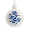 80MM Glass Shiny Indigo Blue Design Ball Ornaments, 6-Piece Box