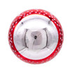 80MM Glass Red and Green Reindeer Design Ball Ornaments, 6-Piece Box