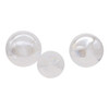 80MM Clear Iridescent Glass Ball, Onion and Tear Drop Ornaments, 3-Piece Box