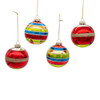 75MM Early Years Glass Ornaments, 4-Piece Box