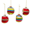 75MM Early Years Glass Ornaments, 4-Piece Box