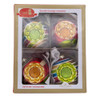 75MM Early Years Glass Ornaments, 4-Piece Box