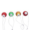 25MM Miniature Glass Red & Green Ball Ornaments, 12 Piece Box
