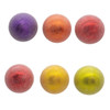 80MM Glass Sugar Frosted Solid Color Ball Ornaments, 6-Piece Box