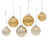 60MM-80MM Glass Shiny Silver & Gold Ball Ornaments, 20-Piece Box